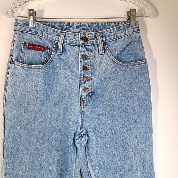 Vintage Paris Sport Club Button Fly Jeans - Picture 5 of 10
